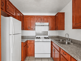 Floor plan for 1 bed, 1 bath, 980 sqft